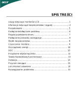 Acer B273HU Instrukcja obsługi