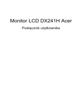 Acer DX241H Instrukcja obsługi