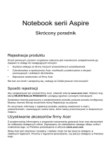 Acer Aspire S3-951 Skrócona instrukcja obsługi