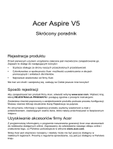 Acer Aspire V5-551 Skrócona instrukcja obsługi