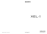 Sony XEL-1 Instrukcja obsługi