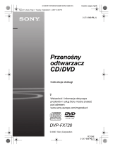 Sony DVP-FX720 Instrukcja obsługi