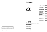 Sony DSLR-A200H Instrukcja obsługi