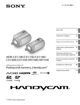 Sony HDR-CX110E Instrukcja obsługi