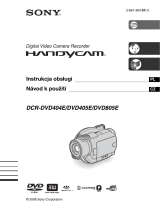 Sony DCR-DVD405E Instrukcja obsługi