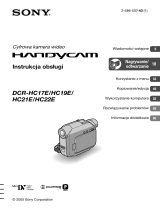 Sony DCR-HC22E Instrukcja obsługi
