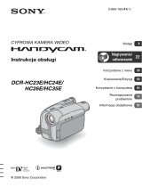 Sony DCR-HC23E Instrukcja obsługi
