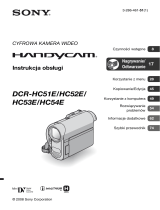 Sony DCR-HC54E Instrukcja obsługi