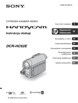 Sony DCR-HC62E Instrukcja obsługi