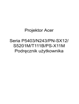Acer P5403 Instrukcja obsługi