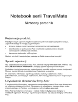 Acer TravelMate 8481G Skrócona instrukcja obsługi