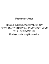 Acer S5301WM Instrukcja obsługi