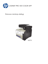 HP LaserJet Pro 500 Color MFP M570 Skrócona instrukcja obsługi