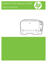 HP Color LaserJet CP1510 Printer series Instrukcja obsługi