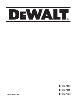 DeWalt D25700K T-2 Instrukcja obsługi