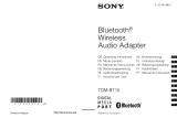 Sony TDM-BT10 Instrukcja obsługi