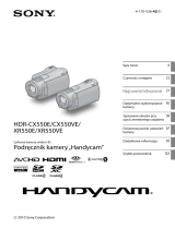 Sony HDR-CX550E Instrukcja obsługi