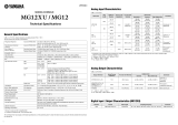 Yamaha MG12XU Specyfikacja