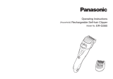 Panasonic ERGS60 Instrukcja obsługi