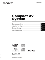 Sony DAV-SC8 Instrukcja obsługi