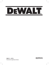 DeWalt DCF815 Instrukcja obsługi