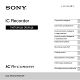 Sony ICD-PX312F Instrukcja obsługi
