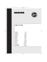 Hoover HDC 75 TEX Instrukcja obsługi