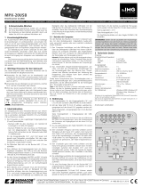 Monacor MPX-20USB Instrukcja obsługi