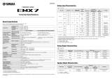 Yamaha EMX7 Powered Mixer Specyfikacja