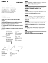 Sony BDV-EF220 Instrukcja instalacji