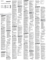 Sony RMF-TX100E Instrukcja obsługi