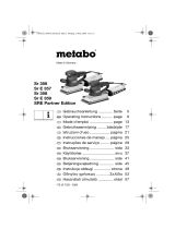 Metabo SR E 357 Instrukcja obsługi