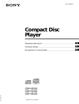Sony CDP-XE220 Instrukcja obsługi