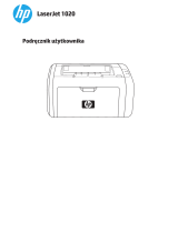 HP LaserJet 1020 Printer series Instrukcja obsługi