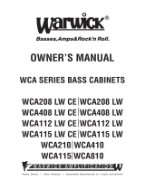 Warwick WCA115 LWWCA210 WCA410WWCA115W WCA810W Instrukcja obsługi