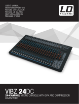 LD Systems Vibz 24 Channel Mixer Instrukcja obsługi