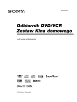 Sony DAV-D150N Instrukcja obsługi