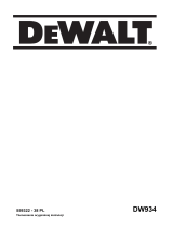 DeWalt DW934 T 1 Instrukcja obsługi