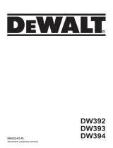 DeWalt DW394 Instrukcja obsługi