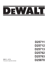 DeWalt D25711K T-1 Instrukcja obsługi