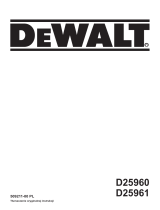 DeWalt D25961K Instrukcja obsługi