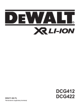 DeWalt DCG422 T 1 Instrukcja obsługi