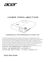 Acer C200 Instrukcja obsługi