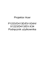 Acer P1223 Instrukcja obsługi