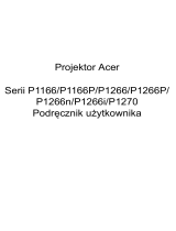 Acer P1266P Instrukcja obsługi