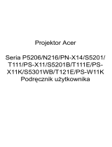 Acer P5206 Instrukcja obsługi