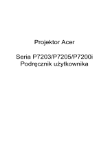 Acer P7205 Instrukcja obsługi