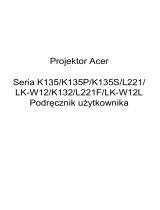 Acer K132 Instrukcja obsługi