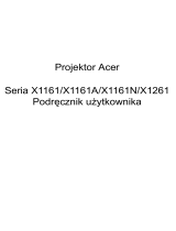 Acer X1161 Instrukcja obsługi
