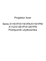 Acer X1261PN Instrukcja obsługi